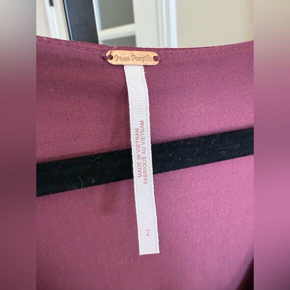 Free People Morning Light Mini Dress Women’s Size 2 Floral Polka Dot Long Sleeve - Picture 7 of 9